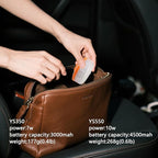 LED Camping Lantern,Scalable Foldable Camping Lamp with Digital Display Screen 5000 Lumens Rechargeable Emergency Light, 3000mAh Battery, White and Orange (Orange, 7W 3000mAh)