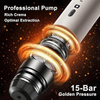 Portable Electric Espresso Machine, Travel Camping Coffee Makers, Car Self-Heating Coffee Maker with USB-C, Compatible with Ground Coffee & NS Capsules for RV/Office/Hiking