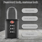 3Pcs TSA Approved Luggage Locks 3 Digit Travel Combination Portable Small Padlocks Stainless Steel TSA Accepted Toolbox Locks for Travel Bag Suitcase Lockers
