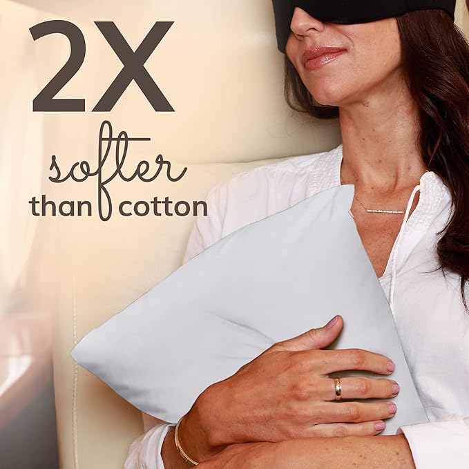 Happyluxe Odyssey Travel Pillow for Long Flights - Soft, Small, Alternative to Down and Memory Foam. 17 x 13in - Made in The USA, Silver Gray Airplane Pillow for Adults Sleeping, Camping or Nap