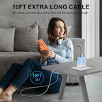 Phone 16 Pro Max Charger Fast Charging, 45W USB C i-Phone 16 Super Fast Charger Block with 10ft Long Type C Charging Cable Cord for iPhone 16/16 Pro/16 ProMax/16 Plus, 15/15 ProMax/Pro/Plus-Gradient