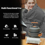 puredown® Soft Feather Down Throw Blanket Lightweight Packable Couch Throw for Indoor and Outdoor Use, 50"X70", Black