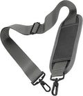 Taygeer Crossbody Strap Replacement, Universal Duffle Messenger Shoulder Bag Strap Detachable Padded Adjustable Belt with Metal Hook Clip for Briefcase Carrier Satchel Laptop Case Duffle Bag, Grey