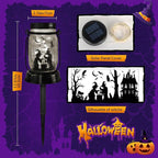 Halloween Decorations Halloween Decor Witch Solar Lanterns Witch Decorations Outdoor Lights Solar Garden for Yard, Patio,Backyard,Porch Torches Light