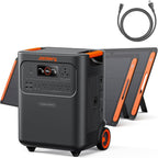 Jackery HomePower 3600 Plus Portable Power Station with 2x 200W Solar Panels, 3600W AC Output, 3584Wh LFP Solar Generator, Expandable up to 43kWh, Essential Home Backup for Home Use, Emergencies, RV