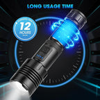 Rechargeable LED Flashlights High Lumen,99,000 Lumens Super Bright Flashlight,Powerful Flash Light 5 Modes for Home Outdoor Camping Hiking