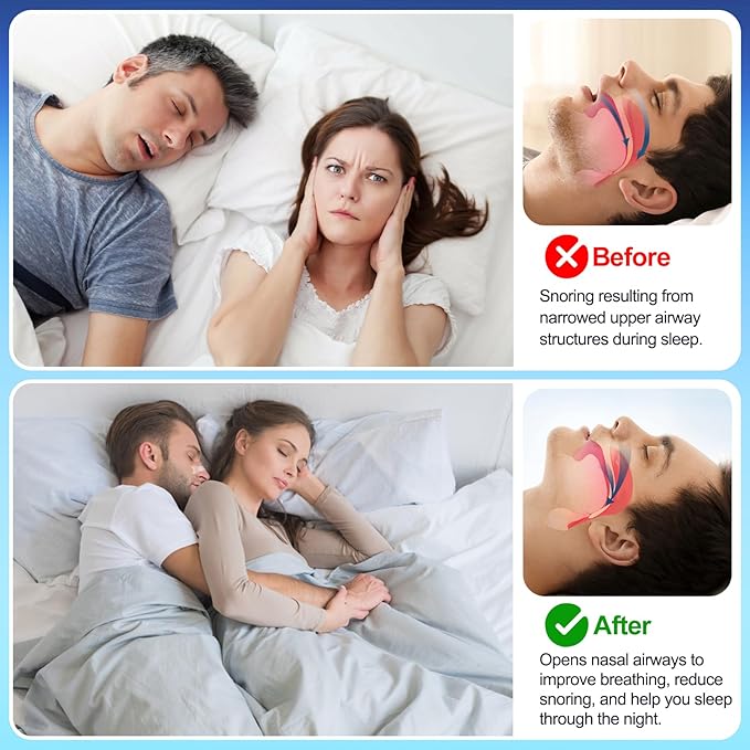 50 Count Nasal Strips for Snoring, ZenithHome Nose Strips for Breathing (Clear, 60 * 21.5mm)
