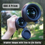 Monoculars for Adults High Powered 10x42 – Compact Waterproof Monocular Telescope with Tripod & Smartphone Adapter – Handheld Mini Pocket Telescope for Bird Watching, Hunting, Hiking, Travel & Gifts