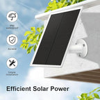 Solar Panel Charger for Arlo Essential 2K Outdoor(2nd Gen)/Essential XL Camera(2nd Gen)/Essential Spotlight, 5V 6W Continuously Charging, 9.8ft Cable, Weatherproof (1Pack)