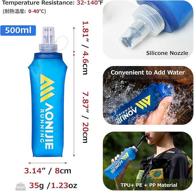 Azarxis Hydration Vest 2.5L Trail Pack Running Marathon Race Backpack Daypack for Outdoors Hiking Biking