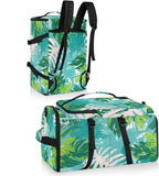 Gym Bag for Men Women with Shoes Compartment Duffle Bag for travel Hiking Waterproof Backpack Fitness Workout(Leaf)