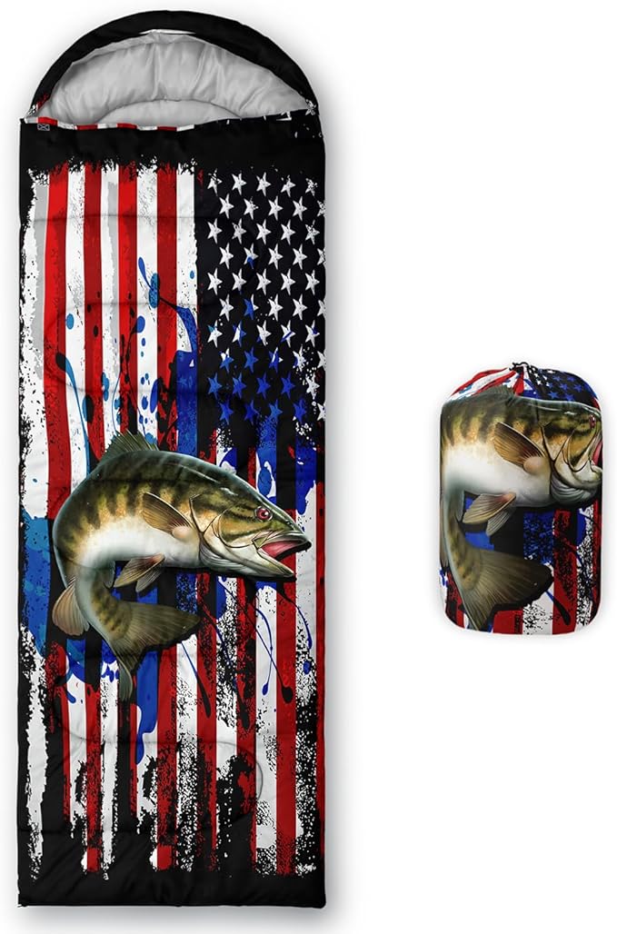 HOSIMA Cartoon Axolotl Sleeping Bags for Kids 10-12,Blue Cartoon Kids Sleeping Bags for Girls Boys,Compact Sleeping Bag for Camping Essentials and Hiking.