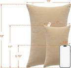 NTBAY Toddler Pillows, Down Alternative 13"x18" Pillows, Machine Washable - Soft and Breathable Travel Small Pillows for Sleeping, Ideal for Daycare, Crib, Cot, Light Taupe