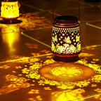 Homemory Solar Lanterns Butterfly Lights Outdoor Waterproof Garden Decor Women Gifts for Birthday, LED Hanging Solar Lights Metal Lantern Decoration Outside for Yard, Patio, Backyard, Porch, Lawn