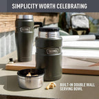THERMOS Stainless King Vacuum-Insulated Food Jar, 24 Ounce, Rustic Red