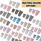 Reusable Insulated Neoprene Iced Coffee Cup Sleeve, Durable Drink Sleeve for Cold Beverages, Beverage Holder for Iced Coffee, Beige Coffee