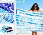Lightweight Thin Microfiber Beach Towel Sand Free Quick Dry Absorbent Compact Soft Pool Swim Travel Towels Extra Large Oversized Beach Accessories Packable Essentials Stuff Gifts for Adult 32*71 Inch