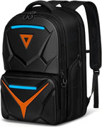 MATEIN Hard Shell Gaming Backpack for Men, Waterproof Extra Large Laptop Backpack with EVA Front Shield, 18 inch TSA Approved Gaming Laptop Bag with Controller Pockets & Cooling Pad Compartment