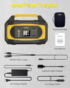 LIPOWER Portable Power Station 500W, 472Wh Solar Generator, Backup Lithium Battery with AC Outlets for Camping CPAP Emergency RVs (Solar Panel Optional)