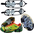 Universal Non Slip Gripper Spikes for Shoes, Ice Traction Cleat Grips with Steel Studs Crampon for Ice Sports