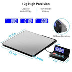 Shipping Postal Scale 440lb,Commercial Weight Scale for Packages,Postage,Luggage,Small Business, Mail, Warehouse, Home, Battery & Charging Cable Included