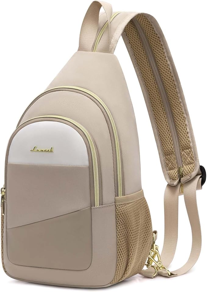 LOVEVOOK Sling Backpack for Women, Convertible Crossbody, Small Diaper Bag, Water-Resistant Hiking Daypack, Travel Shoulder Chest Bag