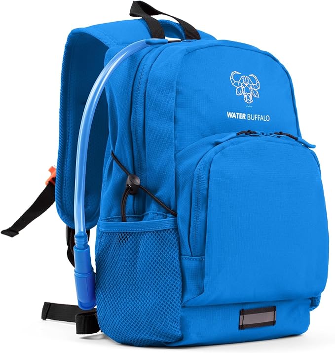 Water Buffalo Mini Sherpa Kids Hiking Backpack – 18L Kids Hydration Backpack with 1.5L Bladder, Adjustable Fit, Smart Storage and Reflective Safety Details