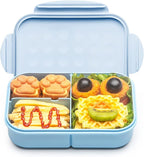 MISS BIG® Bento Box,Bento Box for Kids,Lunch Box Kids,Leakproof Kid Lunch Box,Lunch Containers No BPAs and Chemical Dyes,M/W,D/W & Fridge Safe(1150ml Blue)