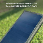 ELECOM NESTOUT 2-Panel Solar Panel Charger + 10000mAh Outdoor Power Bank (Black)
