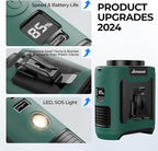 AMACOOL Portable Waist Fan Clip On, MAX 40H Runtime, 10000mAh Rechargeable Wearable Shirt Fan, 16000RPM Powerful 5 Speed Belt Fans Personal Cooling Fans for Outdoor Camping Travel (Dark Green)