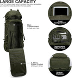 Mardingtop 75L Molle Hiking Internal Frame Backpacks with Rain Cover for Camping,Backpacking,Travelling