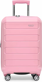 Traveler's Choice Pagosa Hardshell Expandable Luggage with Spinner Wheels, Pink, 2-Piece Set (22/26)