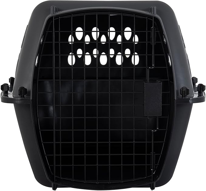 Petmate Pet Porter Dog Kennel 24", Dark Gray & Black, for Pets 15-20lbs