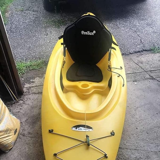 Universal Deluxe Kayak Seat Cushion with Storage Bag for Kayak,Padded Boat,SUP,Canoe,Fishing Boat,Seats with 4 Adjustable Straps