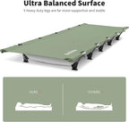 Naturehike GreenWild Camping Cot, Ultralight Folding Backpacking Cot, 60-Second Easy Set-Up, Supports 330lbs, Portable Camping Bed for Adults for Camping Hiking Travel Home