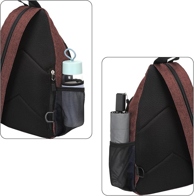 MOSISO Sling Backpack Travel Hiking Daypack, Crossbody Convertible Sling Bag with Front Pocket One Shoulder Chest Bag