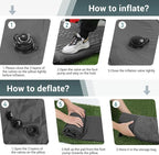 Elegear Double Sleeping Pad for Camping, 4.7" Ultra-Thick Self Inflating Camping Pad 2 Person with Pillow Built-in Foot Pump Camping Sleeping Mat for Backpacking, Hiking, Portable Camping Pad