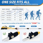 Lightweight Collapsible Kids Hiking Poles - Retractable Kids Hiking Stick, Telescoping Aluminum Trekking Poles 2 Pack, Adjustable Kids Ski Poles by Croosse