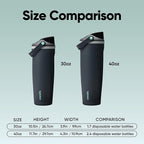 Owala FreeSip Sway Insulated Stainless Steel Water Bottle with Two-Way Spout, Built-In Straw and Bucket Handle, Made for Travel, School, and Sports, 30oz, BPA Free, Leak Proof, Foggy Tide