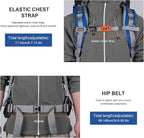 MOUNTAINTOP 80L Internal Frame Backpack for Man & Women Backpacking Hiking Backpack with Rain Cover