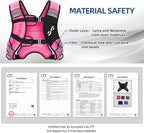 Sportneer Weighted Vest for Women Men: 8lbs/12lbs/15lbs/20lbs/25lbs Weight Vest with Detachable Phone Pouch Rucking Vest for Women Walking Strength Training Muscle Building Weight Loss