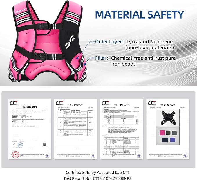 Sportneer Weighted Vest for Women Men: 8lbs/12lbs/15lbs/20lbs/25lbs Weight Vest with Detachable Phone Pouch Rucking Vest for Women Walking Strength Training Muscle Building Weight Loss