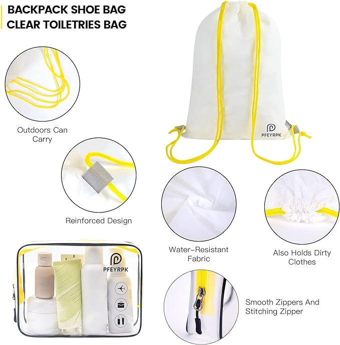 Lightweight Compression Packing Cubes for Suitcases, Compressible Expandable Travel Packing Organizer with Clear Toiletries and Backpack Bag, Travel Essentials for Carry on Luggage 7 Set