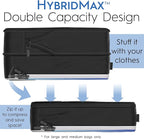 8-Piece Deluxe Packing Cubes Compression For Travel - Maximize Space In Luggage With Hybridmax Double Capacity Design, Large Compression Packing Cubes, Luxury Suitcase Organizer Bags, Complete Set
