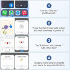 Wallet Tracker Card (iOS Only), Rechargeable Bluetooth Smart Tracking for Apple Find My Compatible Anti Tracker for Men Women Slim Item Locator for Purse Passport Key Luggage Tag (1Pcs/FEB FLR)