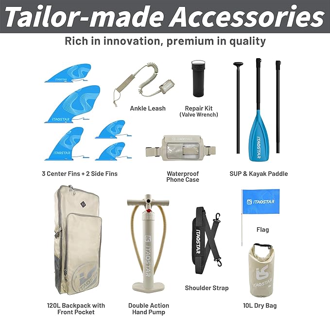 Adventure 12’×35"/39" Extra Wide Paddle Board, One-Stop Premium SUP Board Accessories, Tailored 5 Fins, Stable Inflatable Stand Up Paddle Boards for Youth/Adults of All Skill Levels