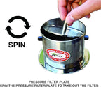 AMT 6.5 oz Coffee Maker, Phin Filter with Cork, Screw Down Coffee Dripper for Vietnamese Style Coffee at Home or Office