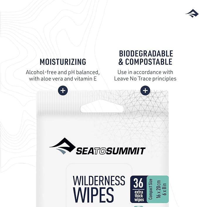 Sea to Summit Wilderness Wipes Rinse-Free Shower Wipes