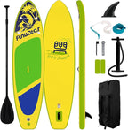 FunWater Inflatable Stand Up Paddle Board with Premium SUP Paddleboard Accessories, Anti-Slip EVA Deck, 11'/10'6'' Paddle Boards for Adults & Youth of All Skill Levels