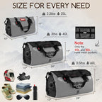 Waterproof Duffel Bag - Motorcycle Dry Bag Tail Bag with Large Storage Space, Waterproof Luggage Duffle Bags with Outer Mesh Zipper Pocket for Camping, Kayaking, Fishing & Traveling